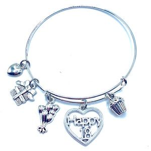 Happy 18th Birthday Charm Bracelet